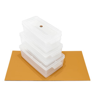 Set of Three Stackable Narrow Organizers