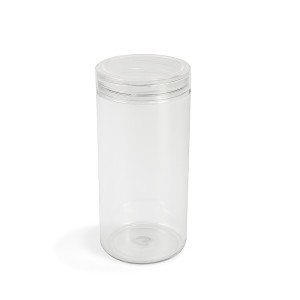 Single Clear Tall Storage Jar