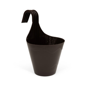 Dark Brown Rail Hanging Planter